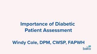 Importance of Diabetic Patient Assessment