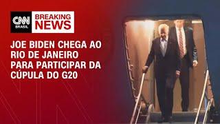 Joe Biden chega ao Rio de Janeiro para participar da Cúpula do G20 | AGORA CNN