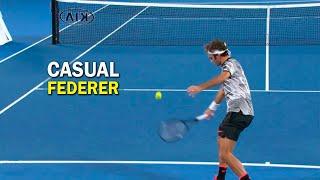 Nobody will come close to Roger Federer's "CASUAL" Skills