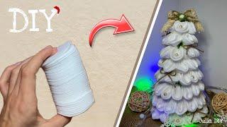 DIY Christmas tree from cotton pads | DIY Christmas crafts 