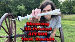 Shooting 3D Printed APFSDS Tank Rounds