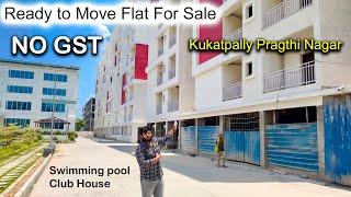 Ready to Move Flat For Sale in Kukatpally Pragathi Nagar | No Gst | 2bhk & 3bhk