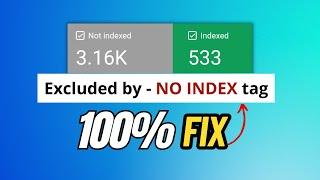 Fix - Excluded by 'Noindex' Tag Error In Search Console [SOLVED]