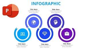 PRO Animated 5 Steps Infographic Design | Free Template 