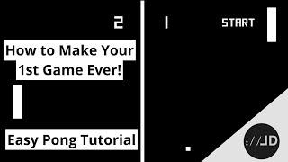 Pong Unity Game Tutorial (Beginner Tutorial - 1 Hour)