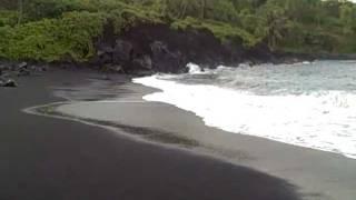 Black Sand Beach on the Road to Hana (Maui, Hawaii)  June 2011