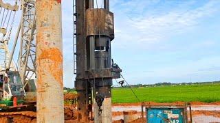 Kobelco 7080 Piling Crane Hamer Diesel Arcon DD105