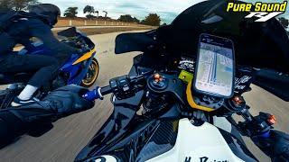 The Pure Sound of Yamaha R1 - LOUD Beach Ride