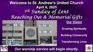Sunday, April 6, 2025, St. Andrew's United, Sudbury