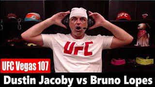 UFC Vegas 107: Dustin Jacoby KO's Bruno Lopes LIVE REACTION