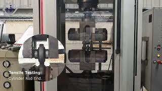 Tensile Testing Hydraulic Cylinder Parts | Cylinder Rod End with Bearing.