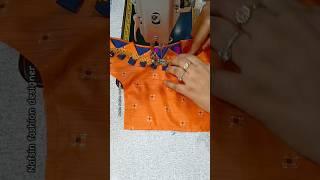 New trending model blouse back design cutting and stitching full video beautiful and easy  #blouse