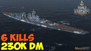 World of WarShips | Großer Kurfürst | 6 KILLS | 230K Damage - Replay Gameplay 1080p 60 fps