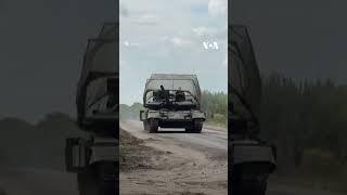 Ukraine moves military equipment near Kursk region  | VOA News #shorts