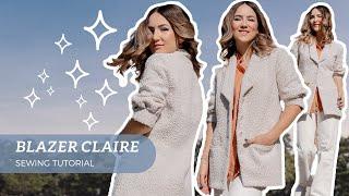 Sewing an everyday wear BLAZER: Blazer CLAIRE step by step tutorial - THISISKACHI DIY