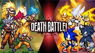 [ DEATH BATTLE ] Goku (All Forms) VS Sonic (All Forms)