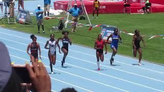 Brianna Williams Tamari Davis Lasarah Hargrove 100m state finals