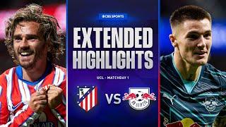 Atlético Madrid vs. RB Leipzig: Extended Highlights | UCL League Phase MD 1 | CBS Sports Golazo