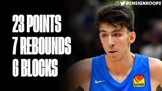 Chet Holmgren 23 Points, 7 Rebounds, 6 Blocks in NBA Summer League Debut vs Utah Jazz | July 5, 2022