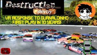 VR Response Gurnaldinho First Play of Destruction Derby In 10 Years