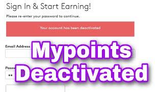 Mypoints account deactivated. How to work survey sites without getting banned.