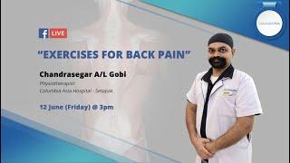 Doctors Go Live: Exercises for Back Pain