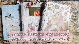 New journal collection Cute Spring. Crafty Raccoon Etsy shop)