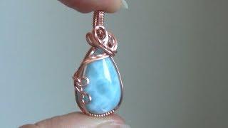 Basic Cabochon Wrap Wire Wrapped Pendant Beginner