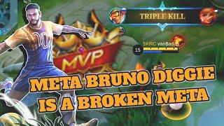 META DIGGIE BRUNO IS A BROKEN META S29 - Mobile Legends Bang Bang