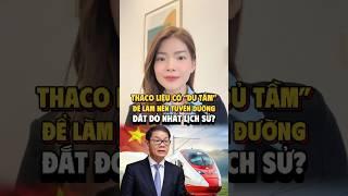 THACO liệu có “đủ tầm” để làm nên tuyến đường sắt cao tốc Bắc Nam - tuyến đường đắt đỏ nhất lịch sử?