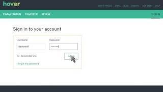 How to Create Private Nameservers at Hover