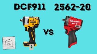 Dewalt DCF911 compared to Milwaukee 2562-20 Impact Wrenches