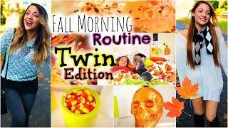 Niki and Gabi's Fall morning routine 2014 | Twin Edition