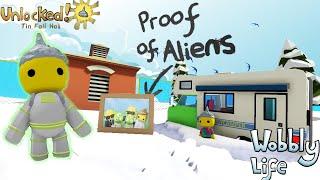 I found the Proof of aliens and unlocked Tin Foil hat in Wobbly Life (wobblylife gameplay)