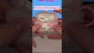 Big age 25 and still obsessed with hello kitty #airpods #hellokitty #pink