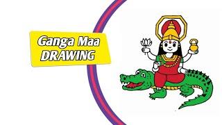 Ganga Maa Drawing - How To Draw Ganga Maa Step By Step | Ganga Maa | Ganga Mata Ki Drawing Easy