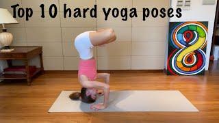 Top 10 hardest yoga poses with names ‍️ 5 min Advanced yoga asanas with transitions