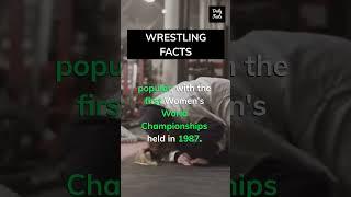 women's wrestling has only recently become... #shorts #wrestlingfacts @dailyfacts253 #subscribe