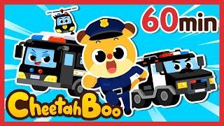 ‍️Let's Go! Heroes | Police Squad Rescue Team Compilation | Kids Song | Nursery rhymes #Cheetahboo