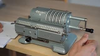 Math on mechanical calculator Felix-M (Феликс-М)