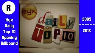 Myx Daily Top 10 Opening Billboard (2009 - 2013) Fixed