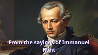 Quote judgment and sayings.From the sayings of Immanuel Kant