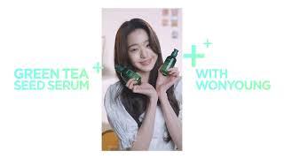 Boost your skin's hydration power now with innisfree's Green Tea Seed Serum #Wonyoung