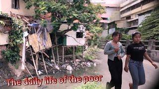 Asia!  No one knows the daily life of the Khmer people!  Take a stroll!  4k street view  2024