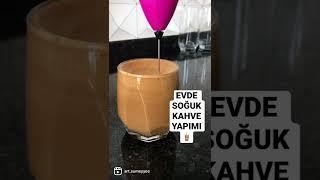 Evde soğuk kahve yapımı 