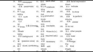 The Fastest way to learn HSK Level 5 五级 Vocabulary words (Part 4)