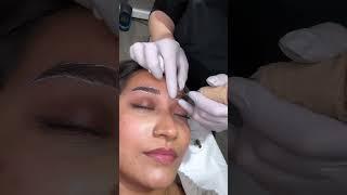 Brow nanoblading to wake up with my dream brows #eyebrows #permanentmakeup #nycvlog #subscribe