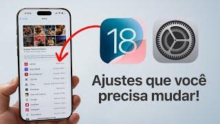 Ajustes Que Você PRECISA Mudar no iOS 18!