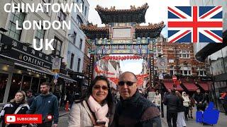 Chinatown of London walking tour. LONDON. UK. April 2024. Marc and Tikay Happiness.