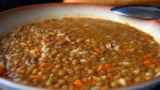 Potaje de lentejas y arroz